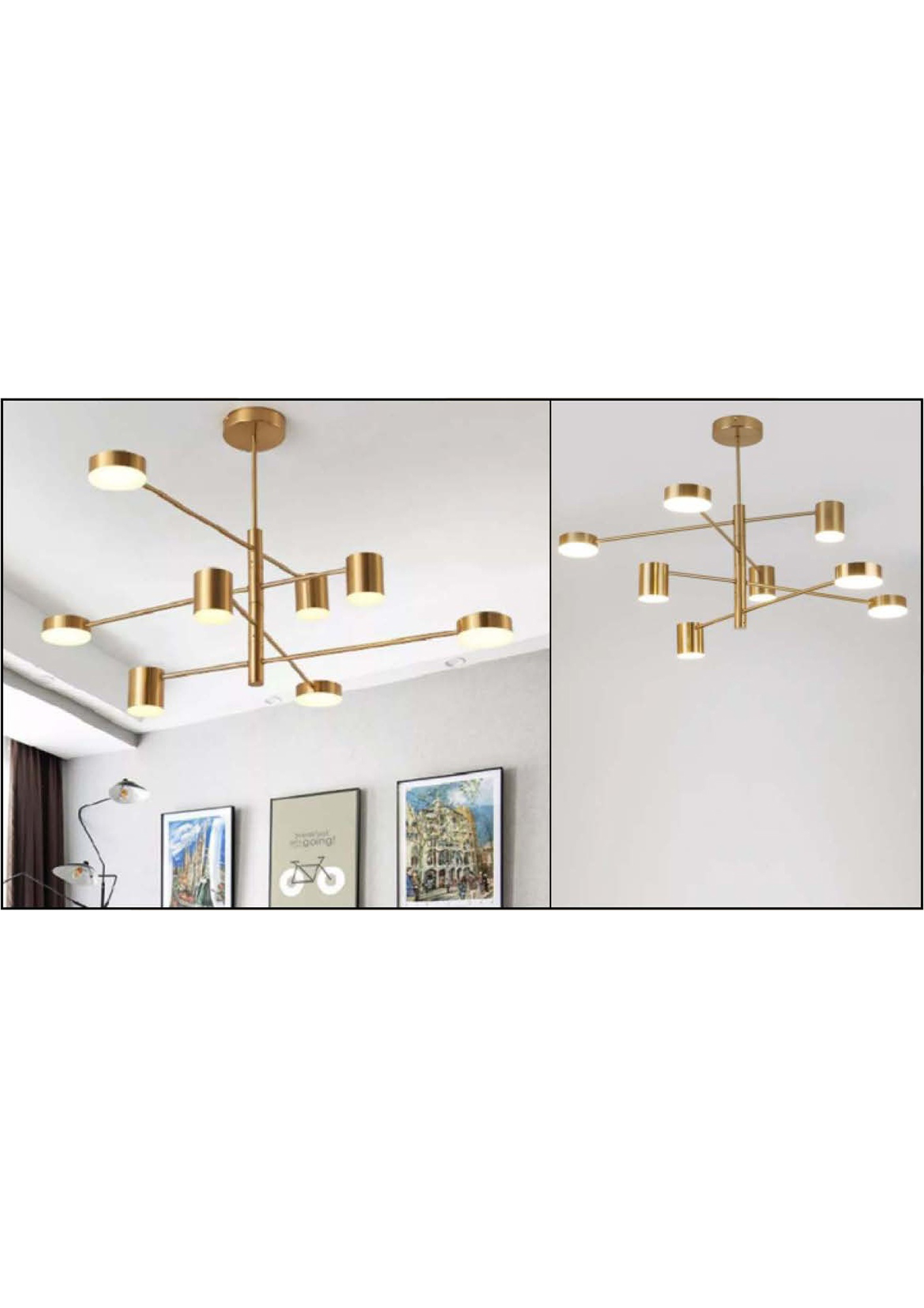 Beyond Lights - Gold Ceiling Light- GL